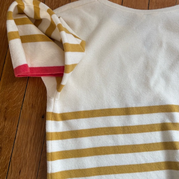 Anthropologie White and Gold Striped Top - Picture 5 of 5